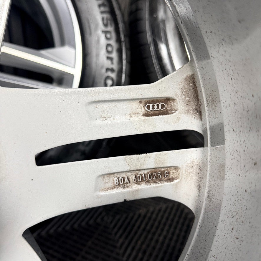 19'' Audi Q5 5 Double Spoke S Line Alloy Wheels Tyres 5X112 80A601025G Genuine