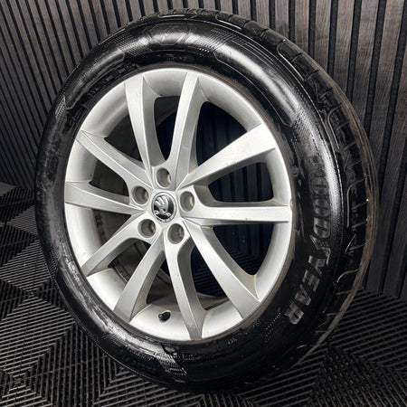 1X 18'' Skoda Kodiaq Elbrus Alloy Wheel Spare Tyre 565601025D Genuine