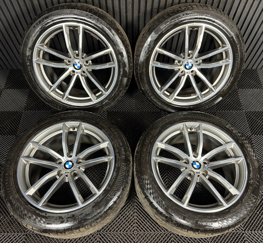18" GENUINE BMW 5 SERIES 4 662 GREY DC M SPORT G30 G31 ALLOY WHEELS TYRES ALLOYS