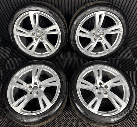 20’’ Audi A7 Line Silver 5 Double Spoke A8 Alloy Wheels Tyres 4K8601025G Genuine