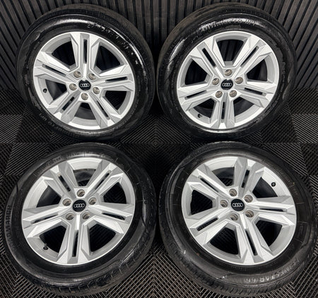 17'' Audi Q2 5 Double Spoke Alloy Wheels Tyres Alloys 81A601025AJ Genuine