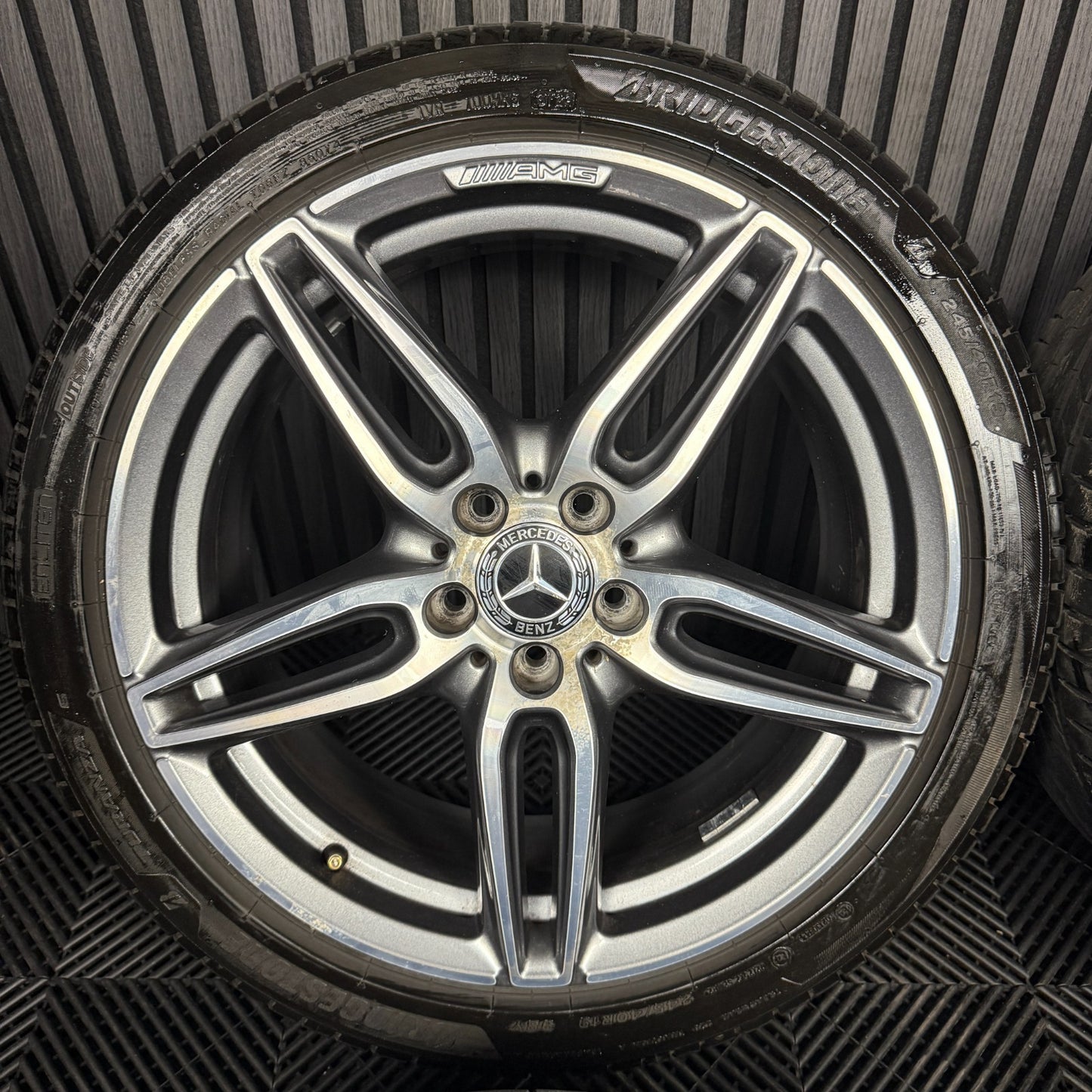 19'' GENUINE MERCEDES AMG E CLASS W213 ALLOY WHEELS SPORT BRIDGESTONE TYRES