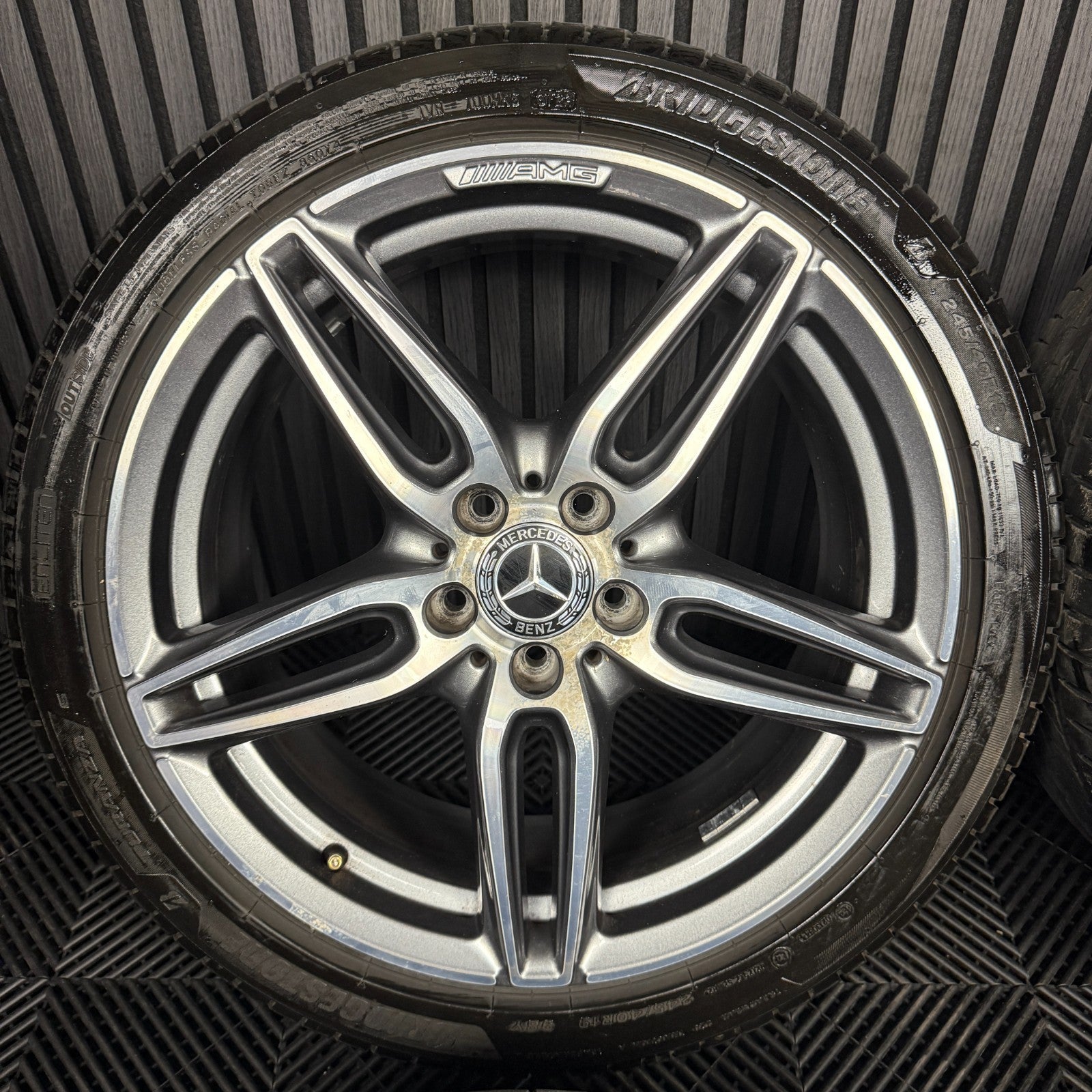 19'' GENUINE MERCEDES AMG E CLASS W213 ALLOY WHEELS SPORT BRIDGESTONE TYRES