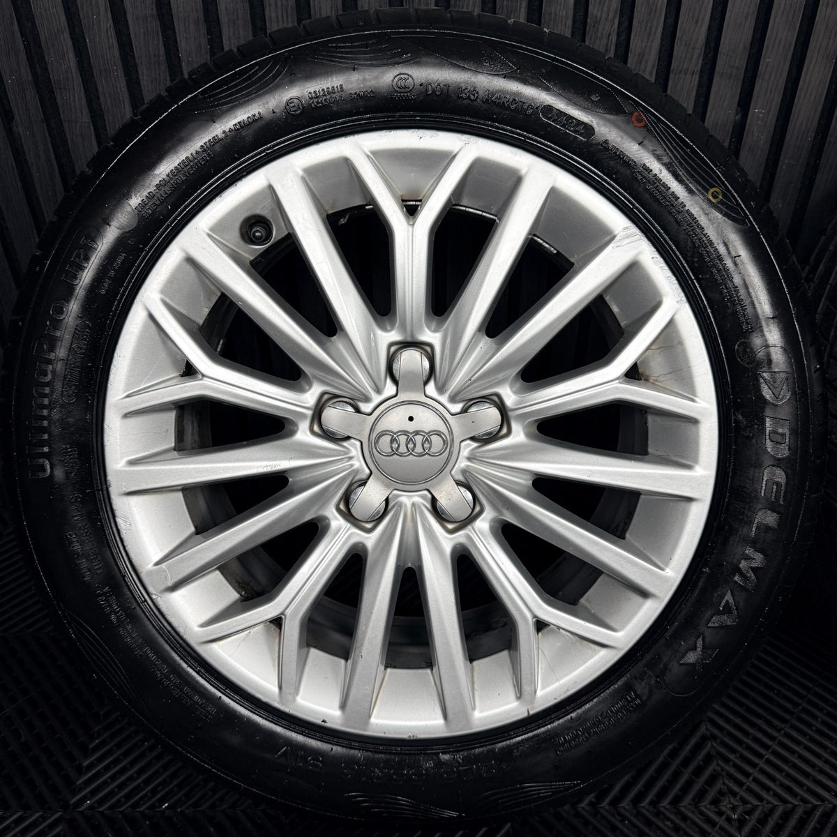 16'' Audi A3 Silver Multispoke Alloy Wheels Alloys Tyres 8V0601025BJ Genuine
