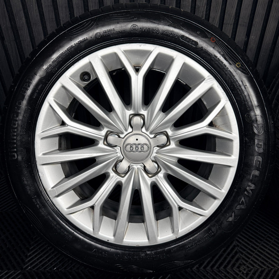 16'' Audi A3 Silver Multispoke Alloy Wheels Alloys Tyres 8V0601025BJ Genuine