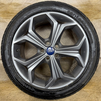 1X 18'' GENUINE FORD S MAX MK1 GREY TITANIUM X ALLOY WHEEL SINGLE AM2J1007DC