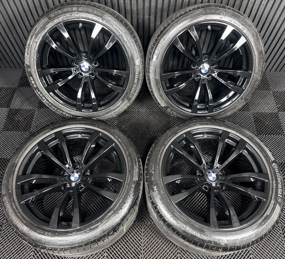20'' BMW X5 F15 X6 F16 469 Black M Sport Alloy Wheels Tyres Alloys Genuine