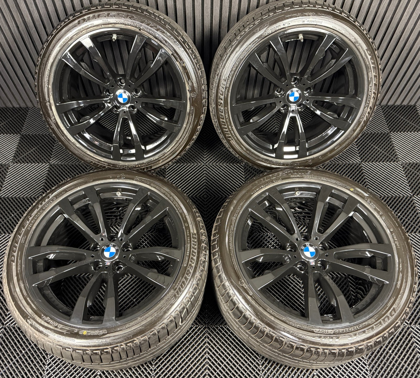 20'' GENUINE BMW X5 F15 469 X6 F16 BLACK M SPORT ALLOY WHEELS TYRES ALLOYS