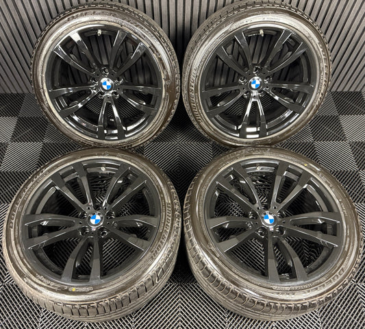 20'' GENUINE BMW X5 F15 469 X6 F16 BLACK M SPORT ALLOY WHEELS TYRES ALLOYS