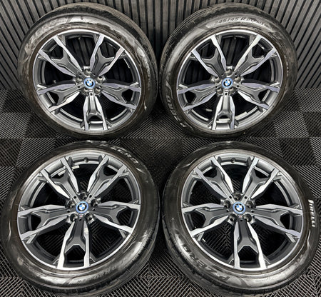 20'' Bmw X3 X4 G01 G02 787 M Sport Alloy Wheels Tyres Alloys Genuine
