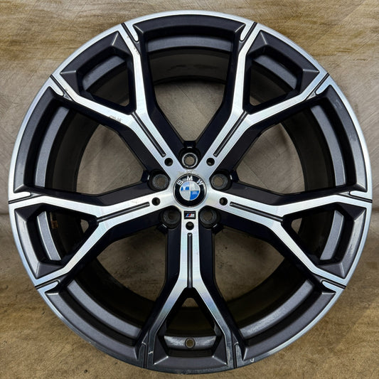 1X 21'' GENUINE BMW X5 X6 741 M SPORT 4 G05 G06 ALLOY WHEEL 8071998 FRONT