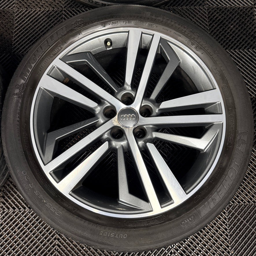 20'' Audi Q5 S Line Grey DC 5 Triple Spoke Alloy Wheels Tyres 80A601025F Genuine