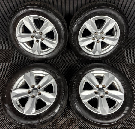 15'' GENUINE AUDI A1 5 SPOKE ALLOY WHEELS ALLOYS TYRES 82A601025