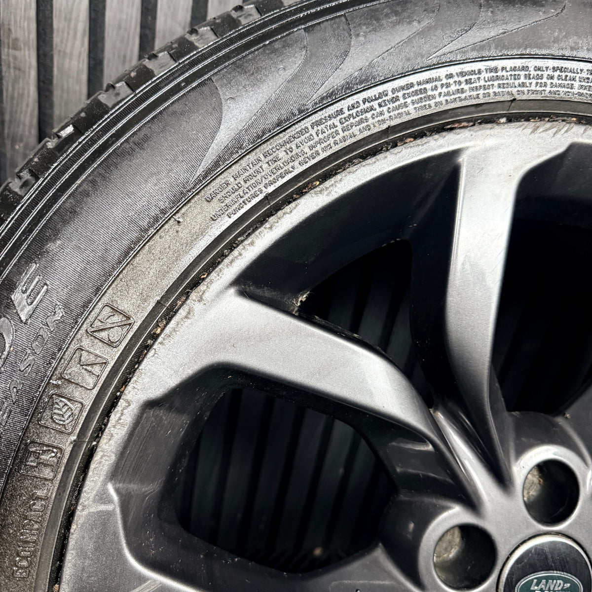 1X 19'' Land Rover Discovery Sport Evoque Grey Alloy Wheel Tyre Genuine