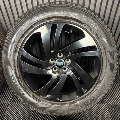 18'' GENUINE RANGE ROVER EVOQUE BLACK DISCOVERY SPORT LAND ALLOY WHEELS TYRES