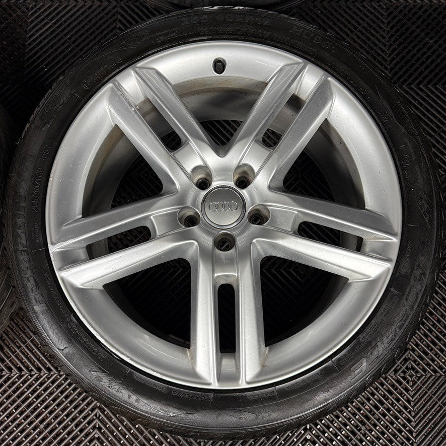 19'' GENUINE AUDI A6 C7 S LINE SILVER ALLOYS WHEELS TYRES 4G0601025BQ 5X112