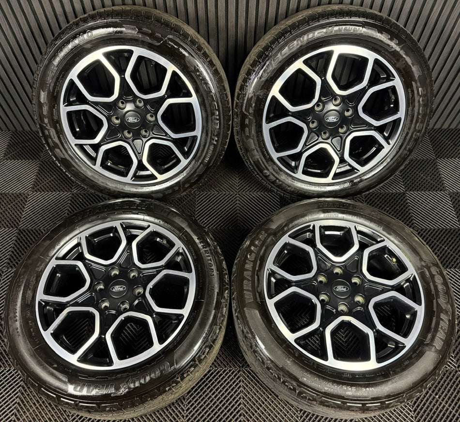 20'' GENUINE FORD RANGER BLACK DC WILDTRAK ALLOY WHEELS TYRES N1WC-1007-H2A
