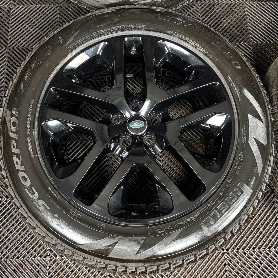 20'' GENUINE LAND ROVER DEFENDER BLACK 5095 ALLOY WHEELS TYRES ALLOYS L8BM-CA