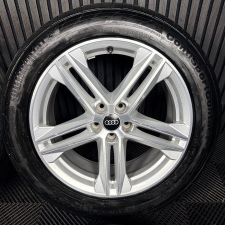 19'' Audi Q5 5 Double Spoke S Line Alloy Wheels Tyres 5X112 80A601025G Genuine