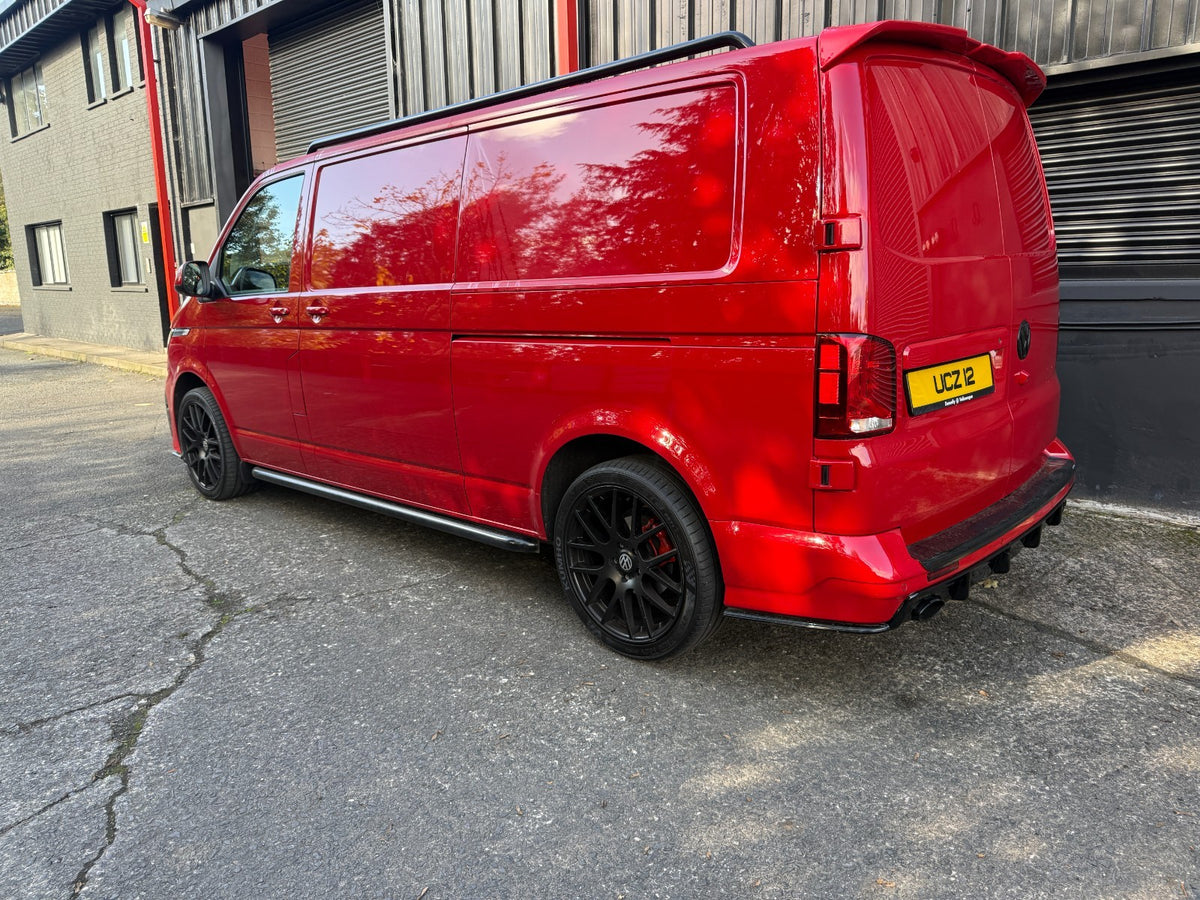 20'' VW Transporter T6 T6.1 T5 Trident Black Supermetal Alloy Wheels Tyres