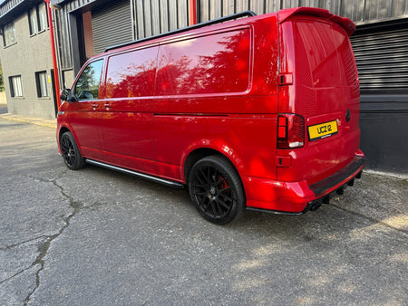 20'' VW Transporter T6 T6.1 T5 Trident Black Supermetal Alloy Wheels Tyres