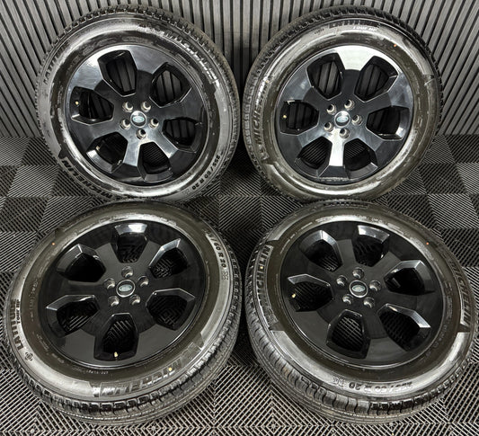 20'' GENUINE LAND ROVER DEFENDER 6 SPOKE BLACK 6011 ALLOY WHEELS TYRES ALLOYS