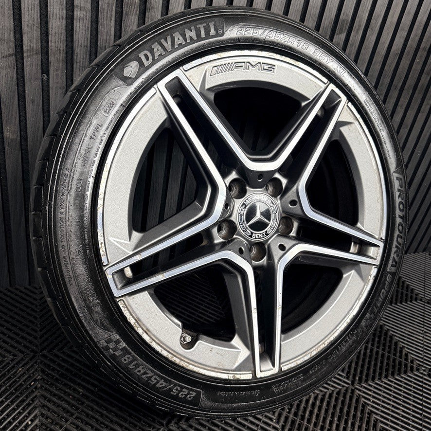 1X 18'' AMG Mercedes A Class CLA W177 Sport Alloy Wheel Tyre A1774011500 Genuine