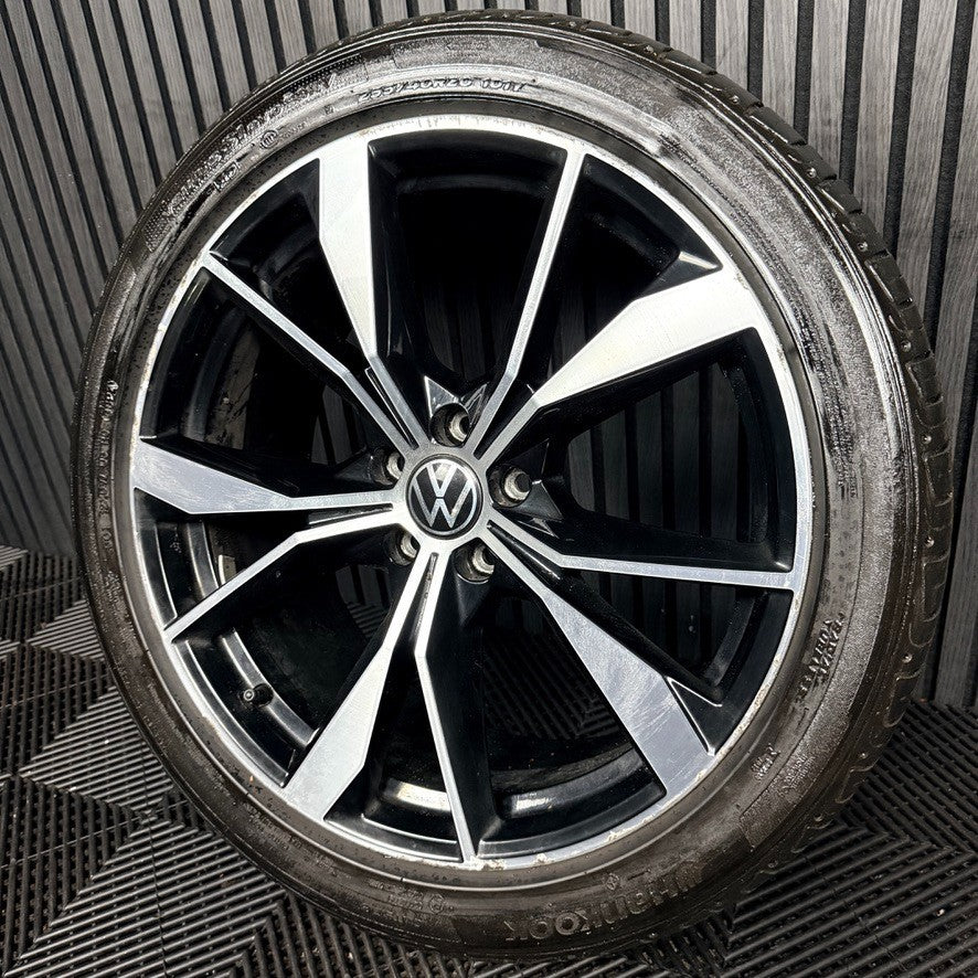 1X 20'' VW Tiguan Misano R Line 5NA601025AH Black DC Alloy Tyre Wheel Genuine