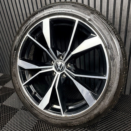 1X 20'' VW Tiguan Misano R Line 5NA601025AH Black DC Alloy Tyre Wheel Genuine