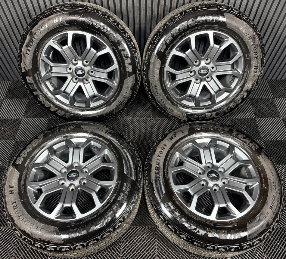 18'' Ford Ranger Grey Wildtrak Alloy Wheels Tyres Alloys Genuine N1WC-1007-E1B