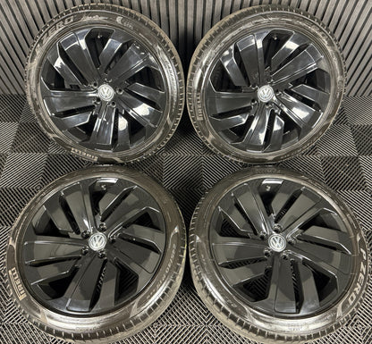 19'' GENUINE VW ARTEON MONTEVIDEO BLACK R LINE WHEELS TYRES ALLOYS 3G8601025P