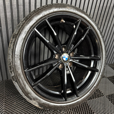 1X 19'' GENUINE BMW 3 SERIES 791 M SPORT 4 G20 BLACK ALLOY WHEEL 8090095 REAR