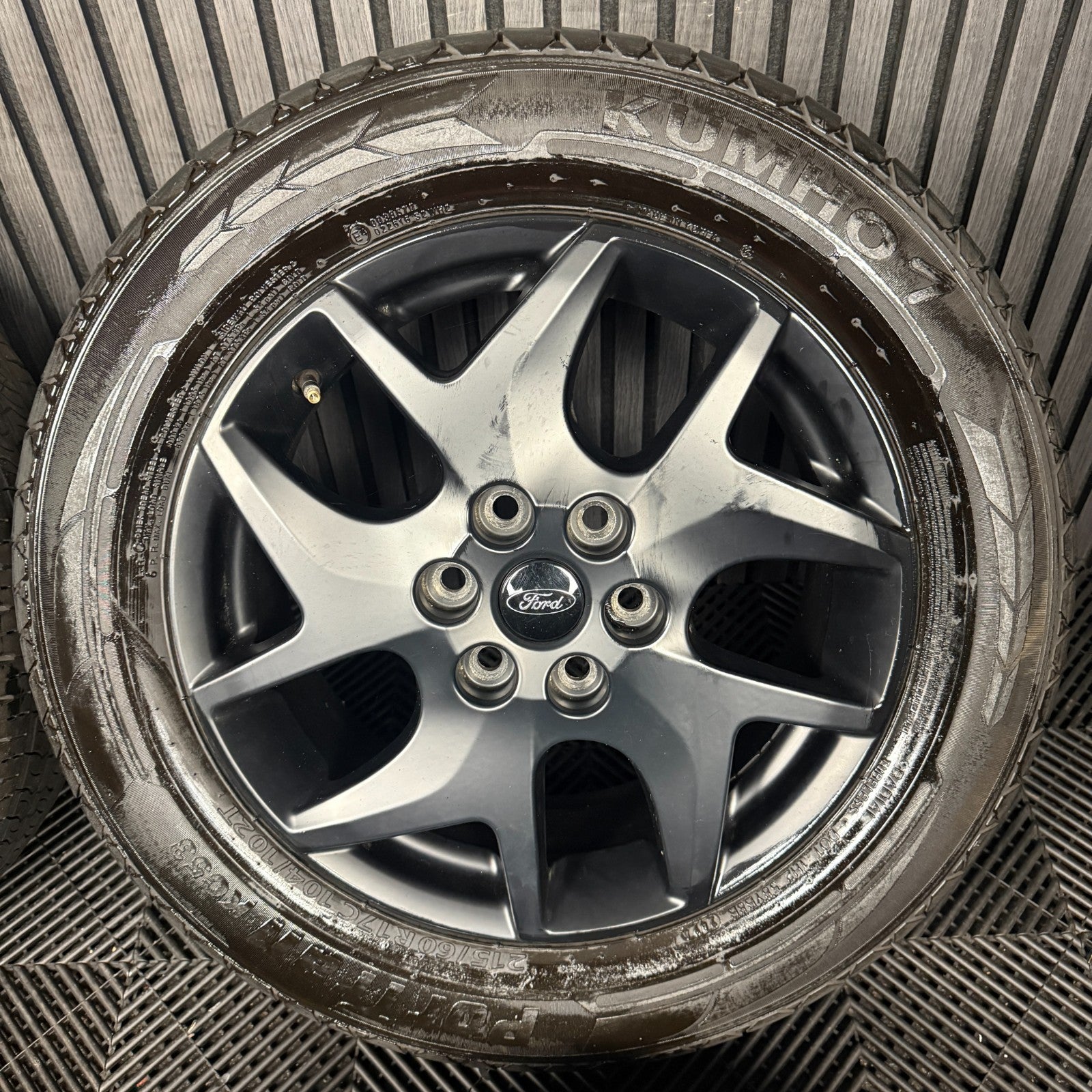 17" GENUINE FORD TRANSIT CUSTOM GREY ALLOY WHEELS TYRES MK9 2024 6X120