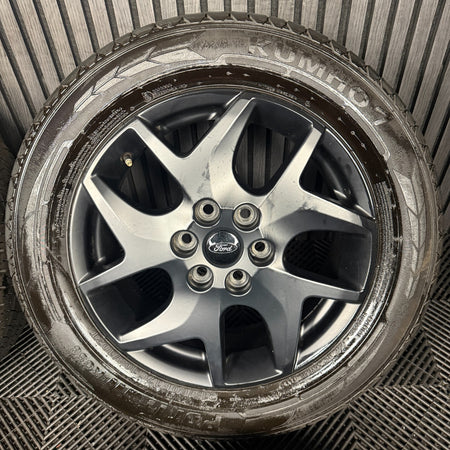 17" GENUINE FORD TRANSIT CUSTOM GREY ALLOY WHEELS TYRES MK9 2024 6X120