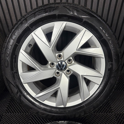 18'' GENUINE VW TIGUAN FRANKFURT MK2 ALLOY WHEELS TYRES ALLOYS 5NA601025AD
