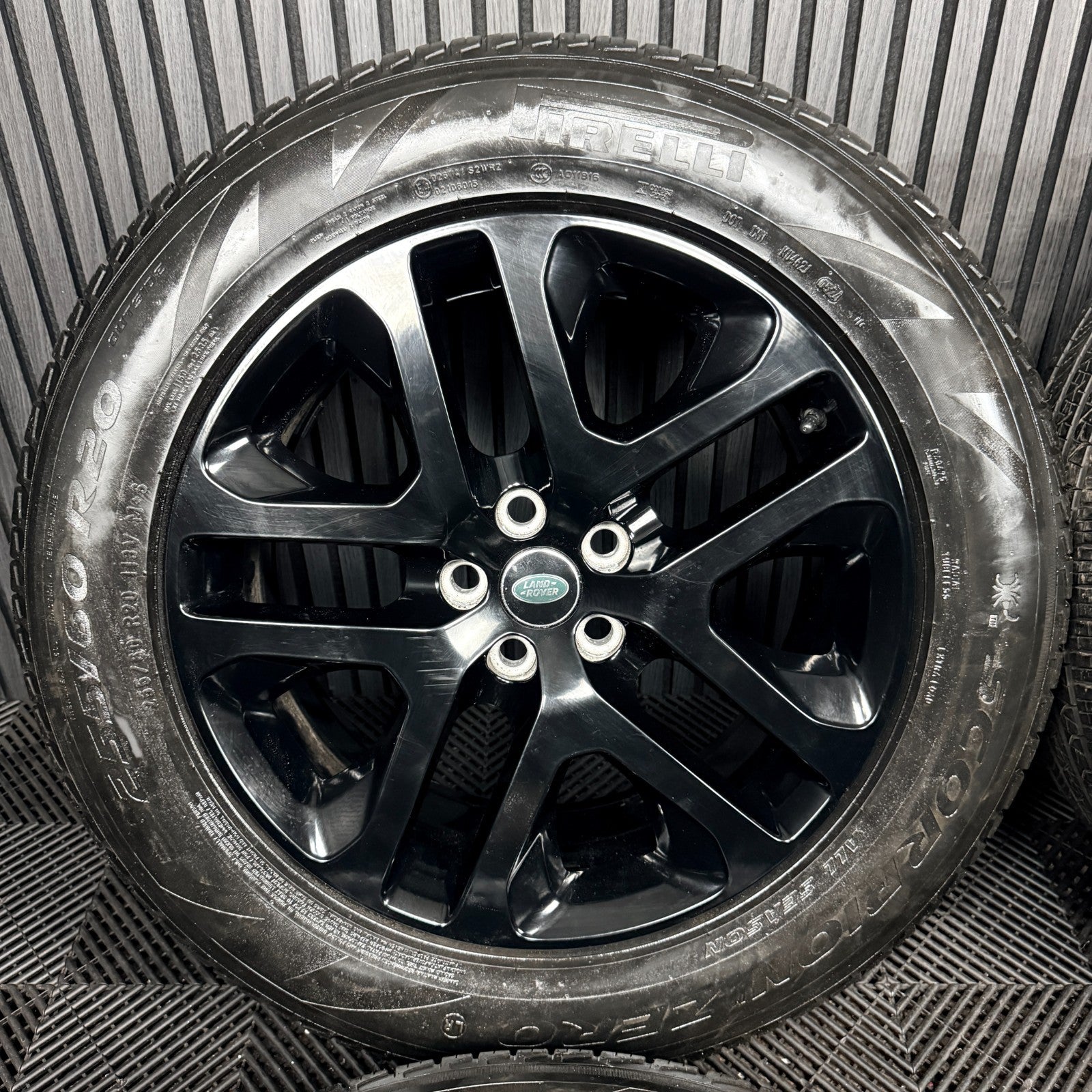 20'' Land Rover Defender Black 5095 Alloy Wheels Tyres Alloys L8BM-CA Genuine
