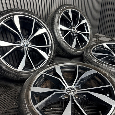 20'' VW Tiguan R Line Misano Alloy Wheels Tyres Alloys 5NA601025AH Genuine
