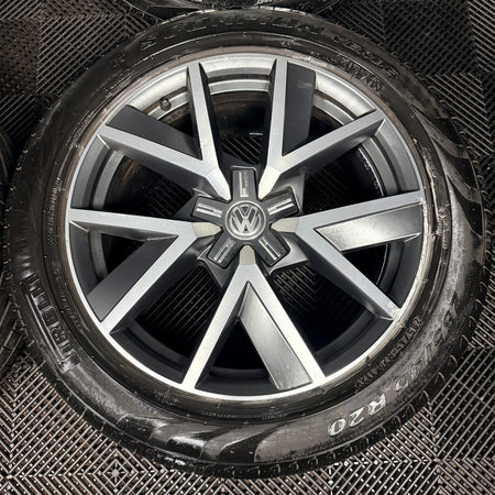 20'' VW Touareg Braga Alloy Wheels Alloys Tyres Q7 5X112 760601025R Genuine