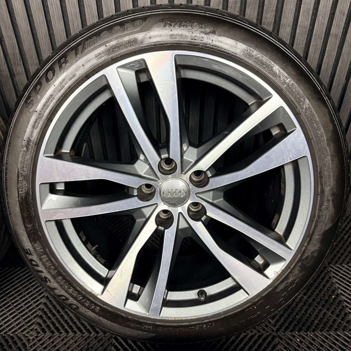 19'' Audi A6 C8 S Line 5 Double Spoke Alloy Wheels Tyres 4K0601025H Genuine