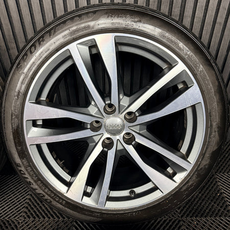 19'' Audi A6 C8 S Line 5 Double Spoke Alloy Wheels Tyres 4K0601025H Genuine