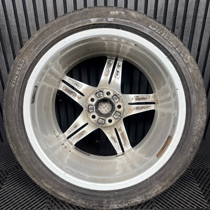 1X 18'' Audi A4 B9 B8 S Line Silver Star Alloy Wheel Tyre 8W0601025EC Genuine