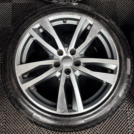 19'' Audi A6 C8 S Line 5 Double Spoke Alloy Wheels Tyres 4K0601025H Genuine