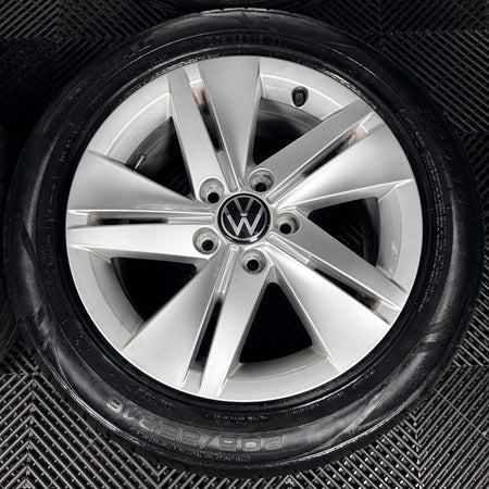 16’’ VW Golf Mk8 Norfolk Mk7 Mk6 Alloy Wheels Tyres 5H0601025 Genuine