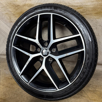 1X 18'' GENUINE SEAT LEON FR PERFORMANCE MK3 ALLOY WHEEL TYRE SINGLE 5F0601025AB
