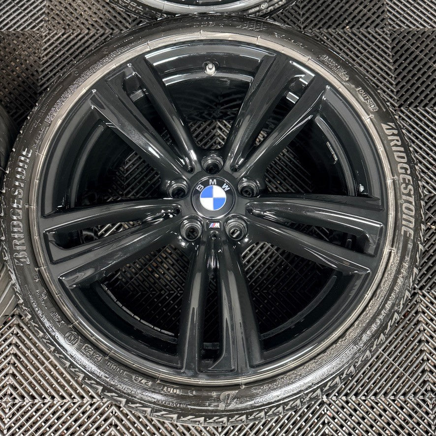 19" BMW 3 Series 442 Black M Sport F30 F31 F32 E90 E92 Alloy Wheel Tyres Genuine