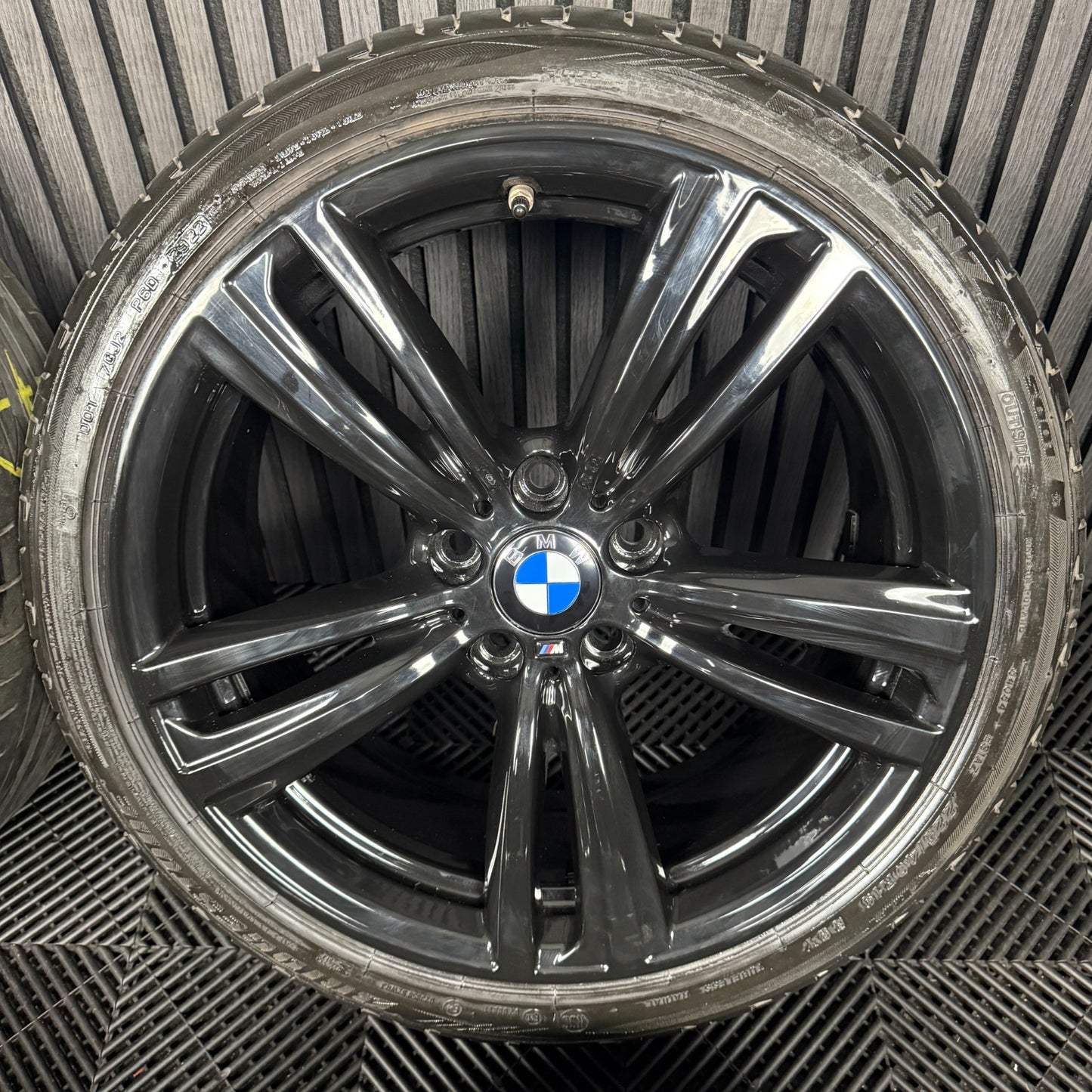 19" GENUINE BMW 3 SERIES 442 BLACK M SPORT F30 F31 F32 E90 ALLOY WHEELS TYRES