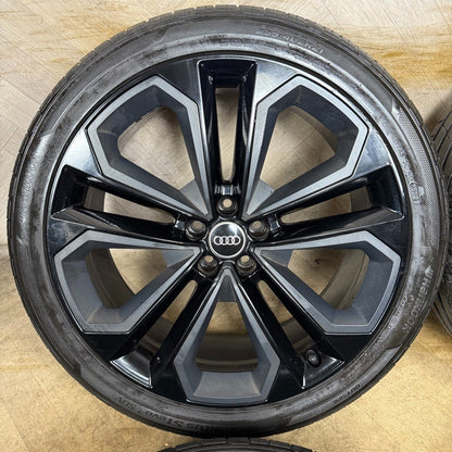 21'' GENUINE AUDI SQ5 Q5 S LINE BLACK ALLOY WHEELS HANKOOK TYRES 80A601025AS