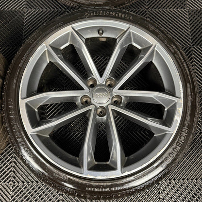 19'' GENUINE AUDI A5 S LINE S5 ALLOY WHEELS ALLOYS TYRES 8W0601025DF