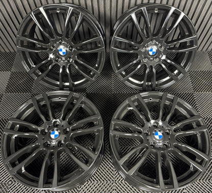 19" GENUINE BMW 3 SERIES 403 BLACK M SPORT F30 F31 F32 E90 E92 ALLOY WHEELS