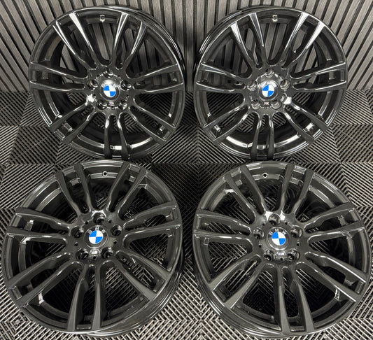 19" GENUINE BMW 3 SERIES 403 BLACK M SPORT F30 F31 F32 E90 E92 ALLOY WHEELS